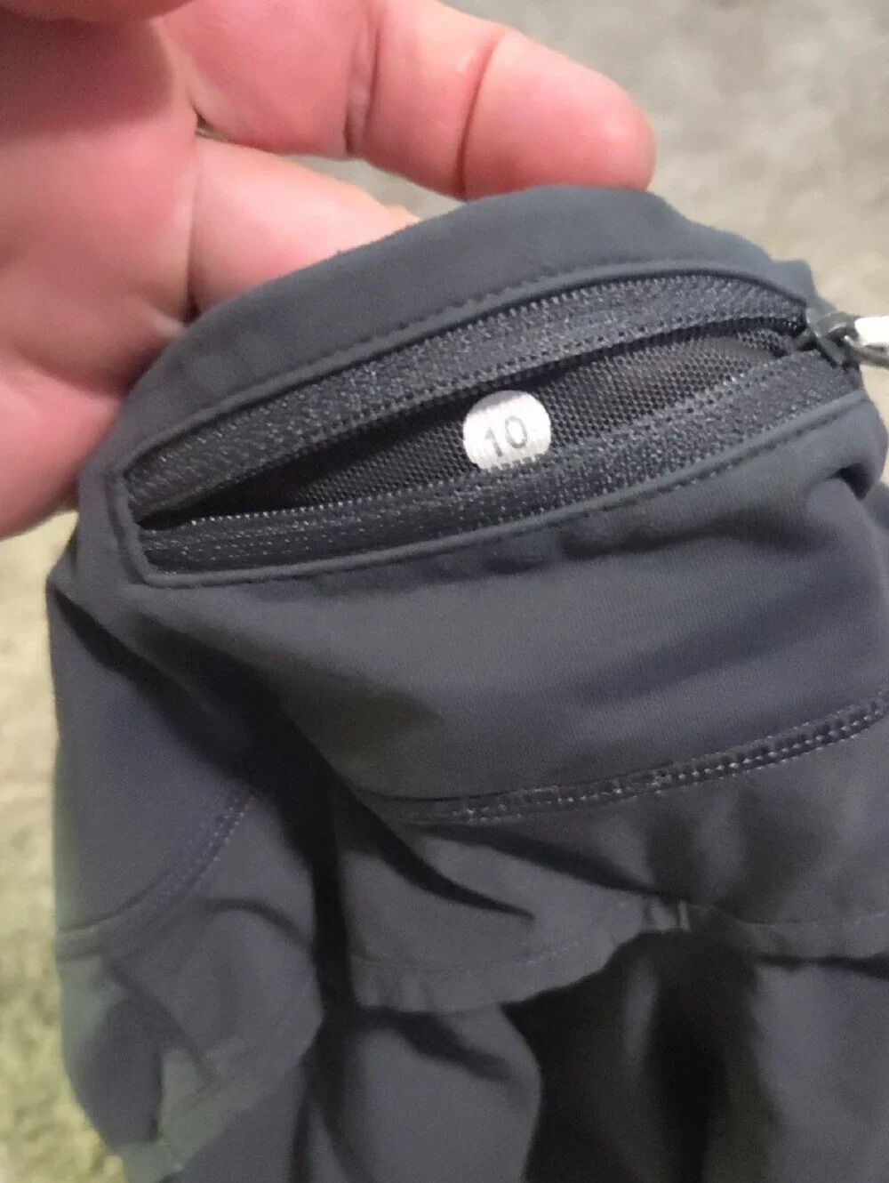 lululemon athletica Black Athletic Shorts with Curved Hem